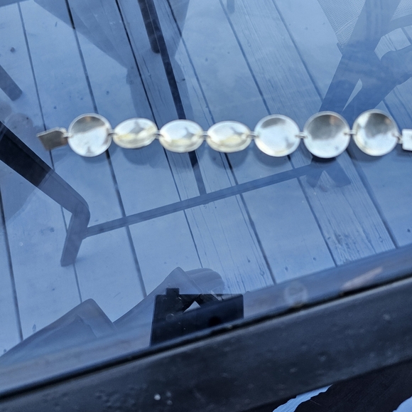 SIGNED 925 Mexico Vintage Silver Bracelet. - Picture 4 of 5